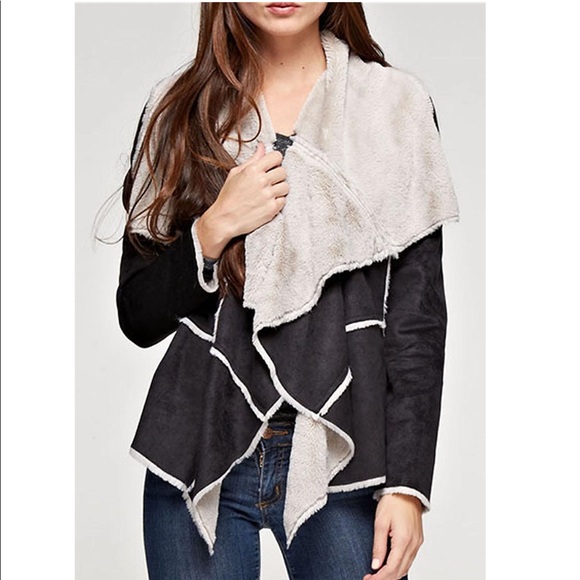 lovestitch Jackets & Blazers - Lovestitch Faux Suede and Fur Jacket